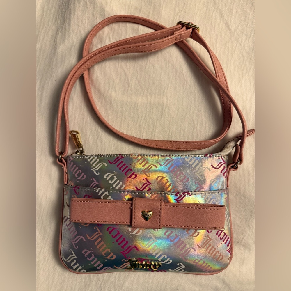 Juicy Couture Metallic Crossbody with Bow